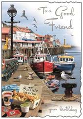 Seaside Good Friend Birthday Card