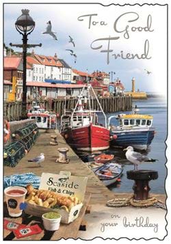 Seaside Good Friend Birthday Card