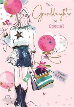 Special Granddaughter Birthday Card