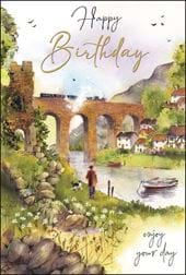 Riverside Birthday Card