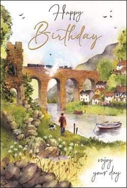 Riverside Birthday Card