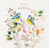 Blue Tits Birthday Card