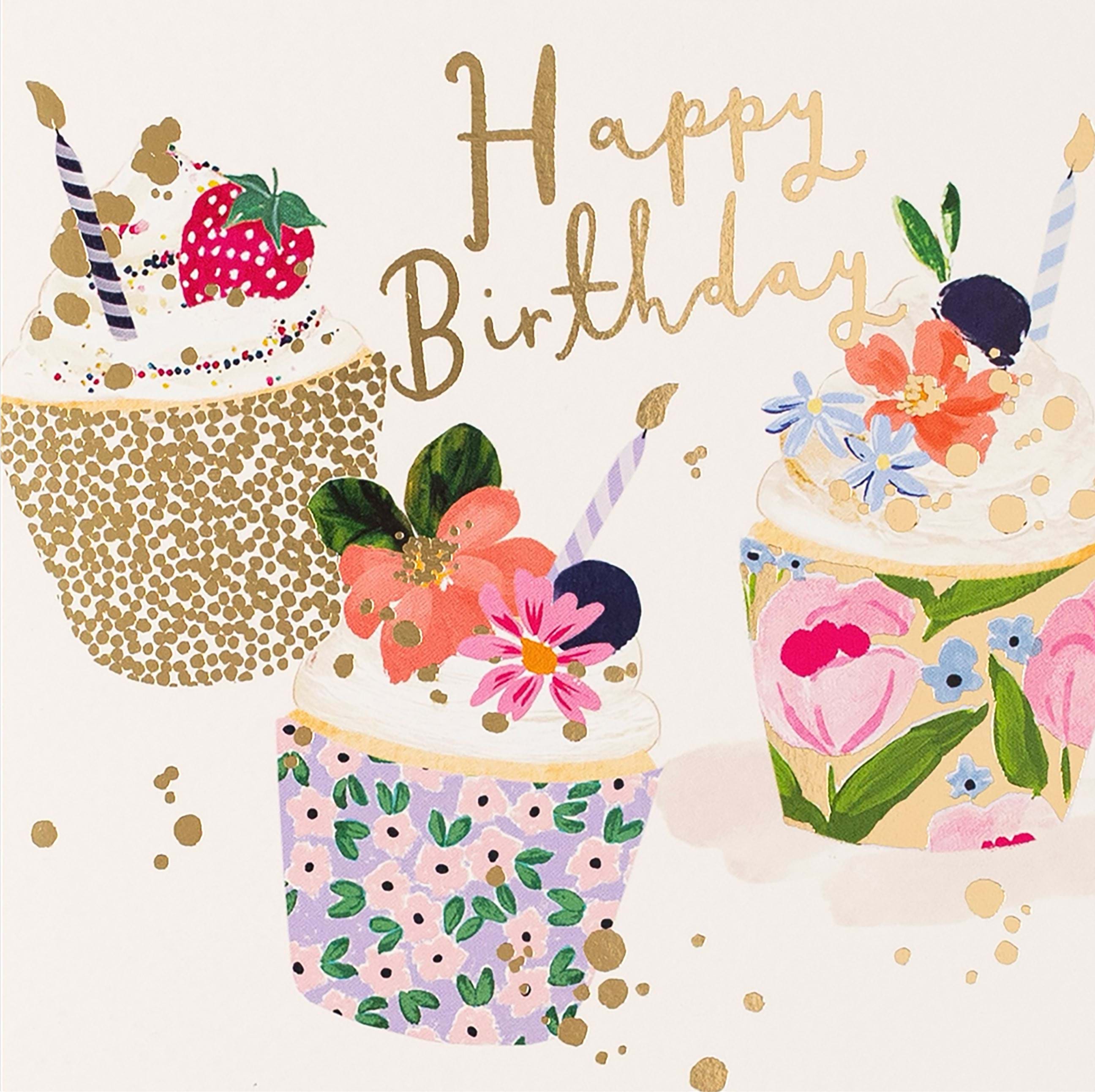 Cupcakes Birthday Card