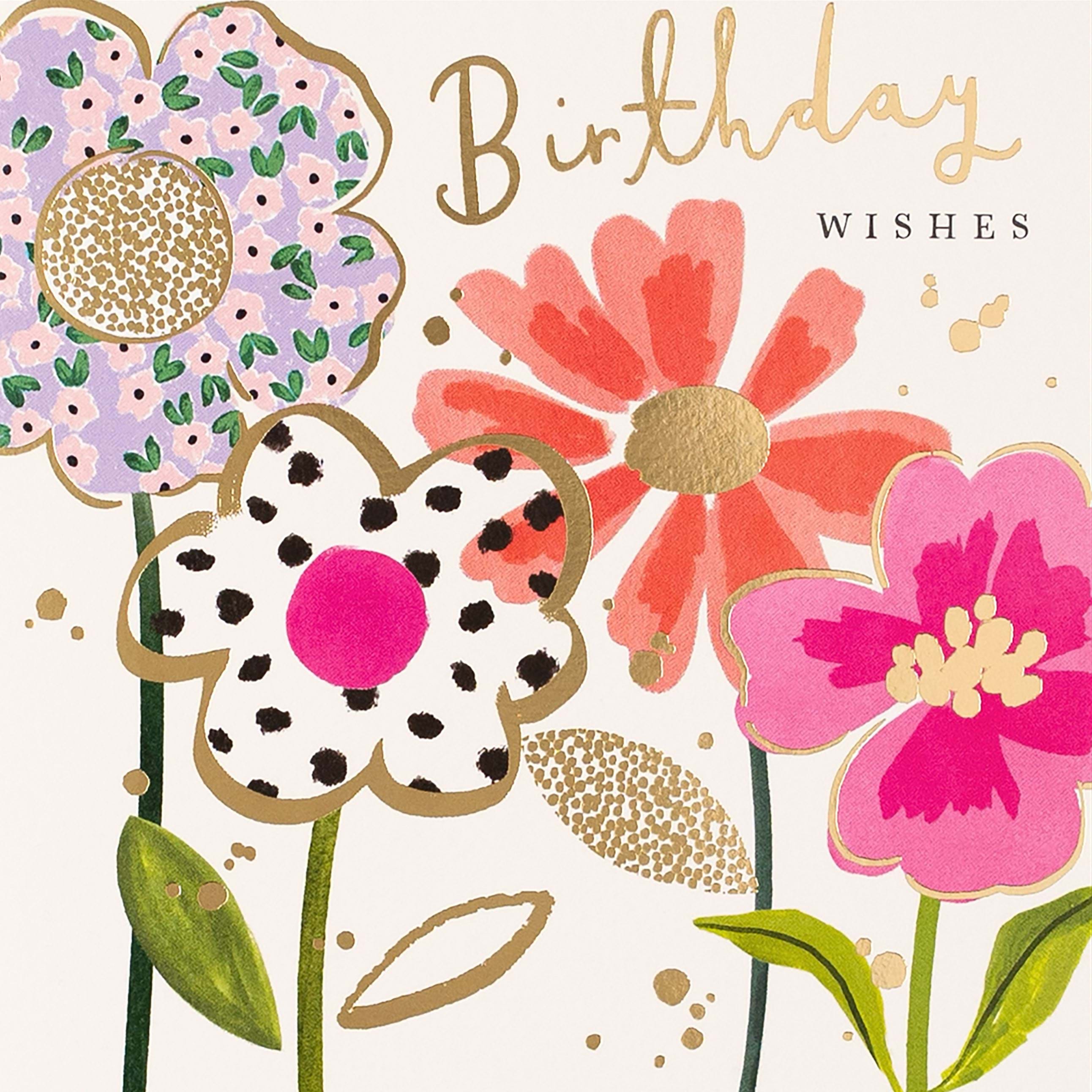 Flowers Birthday Card