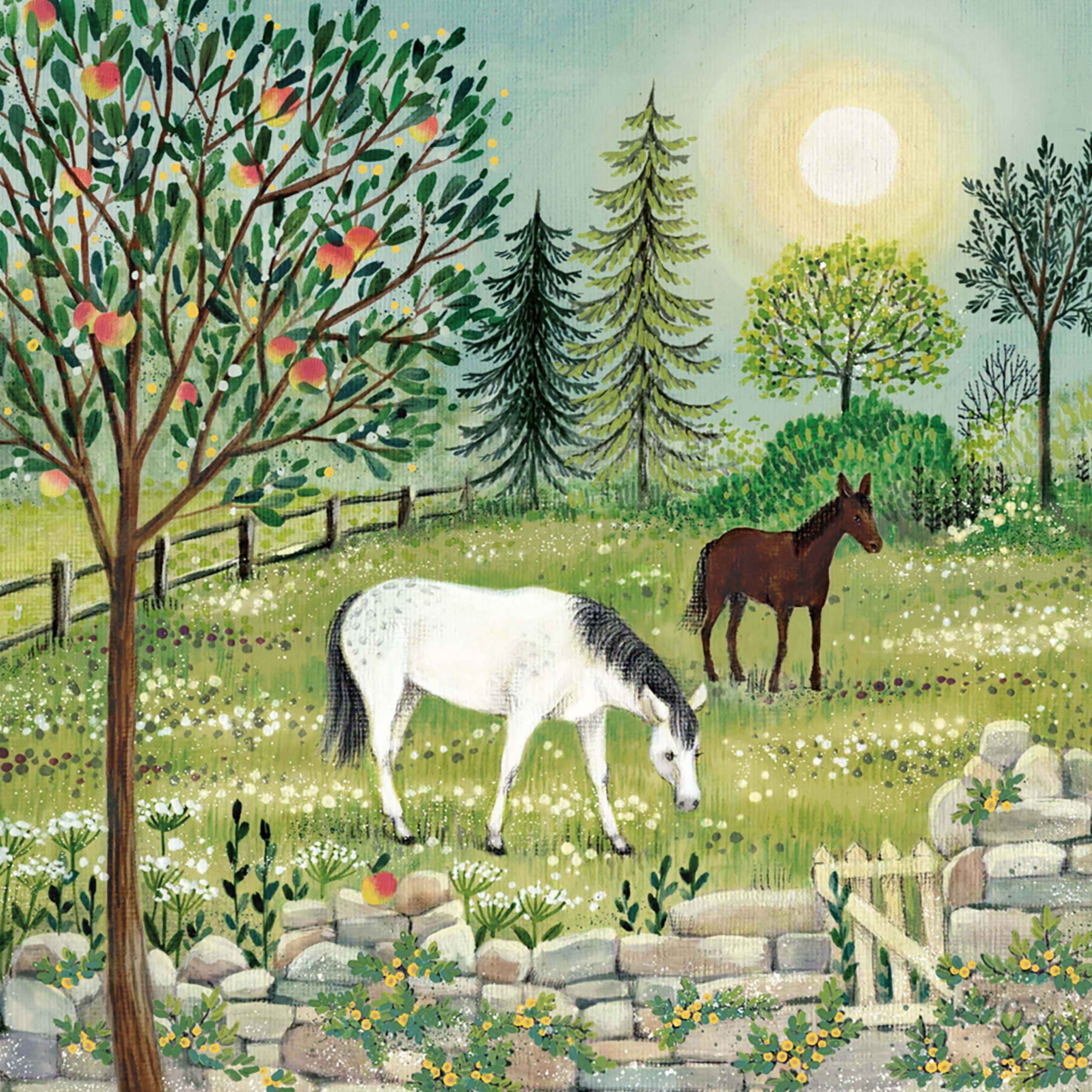 Horses Greeting Card