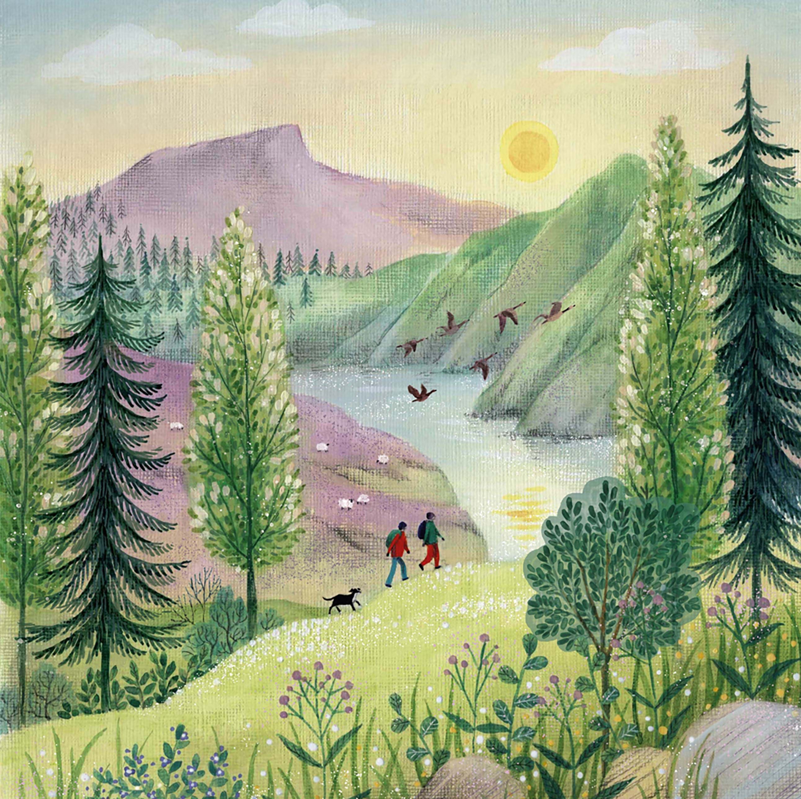 Hikers Greeting Card