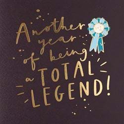 Total Legend Birthday Card