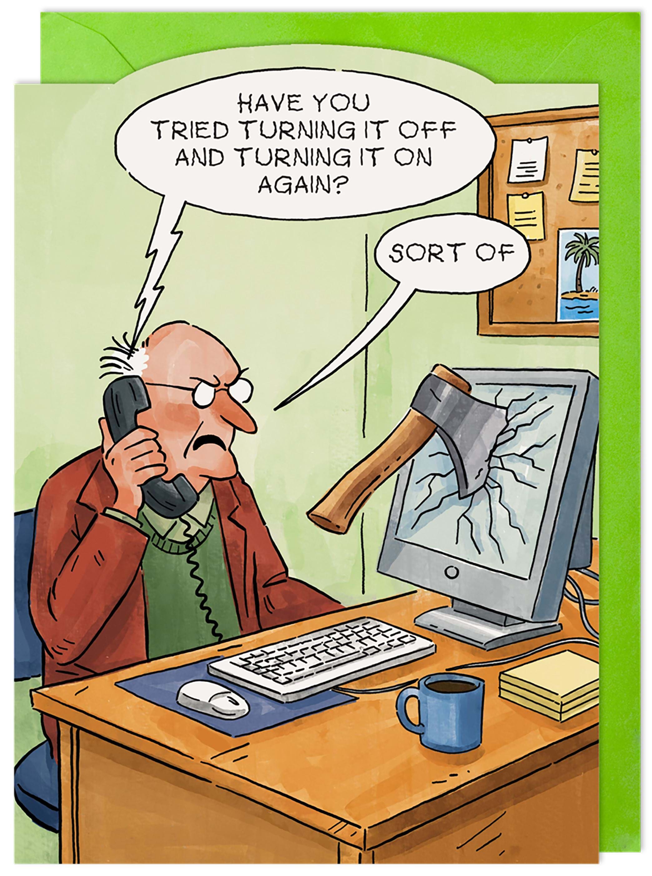 Tech Support Birthday Card
