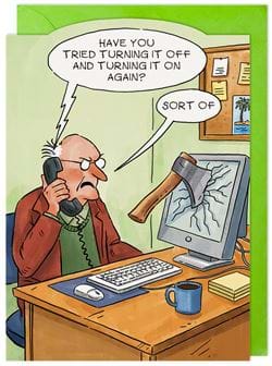 Tech Support Birthday Card
