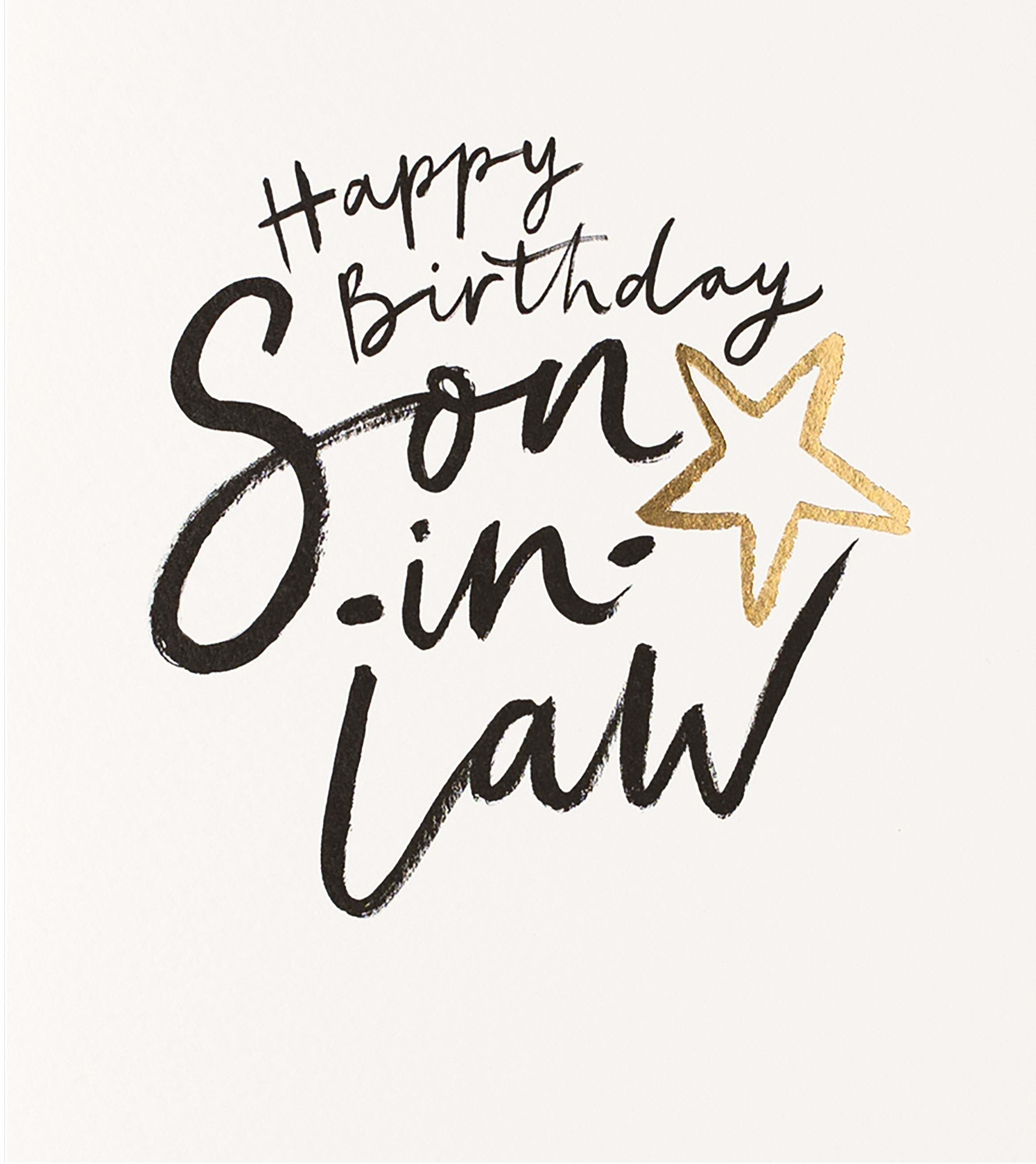 Star Son-in-law Birthday Card