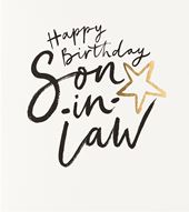 Star Son-in-law Birthday Card