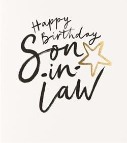 Star Son-in-law Birthday Card