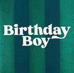 Green Stripes Birthday Boy Card