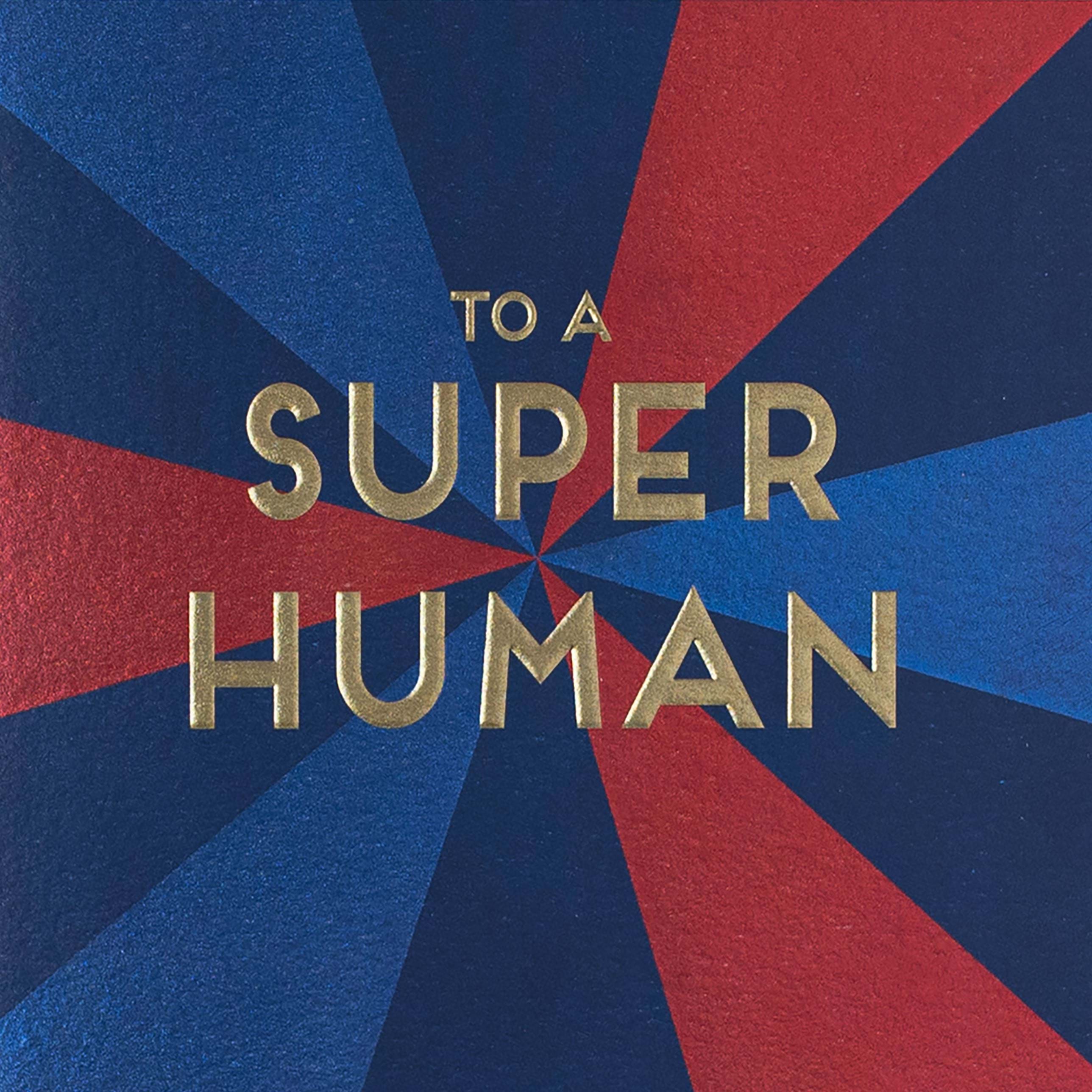 Super Human Birthday Card