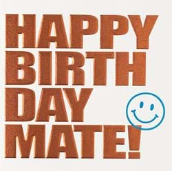 Mate Birthday Card