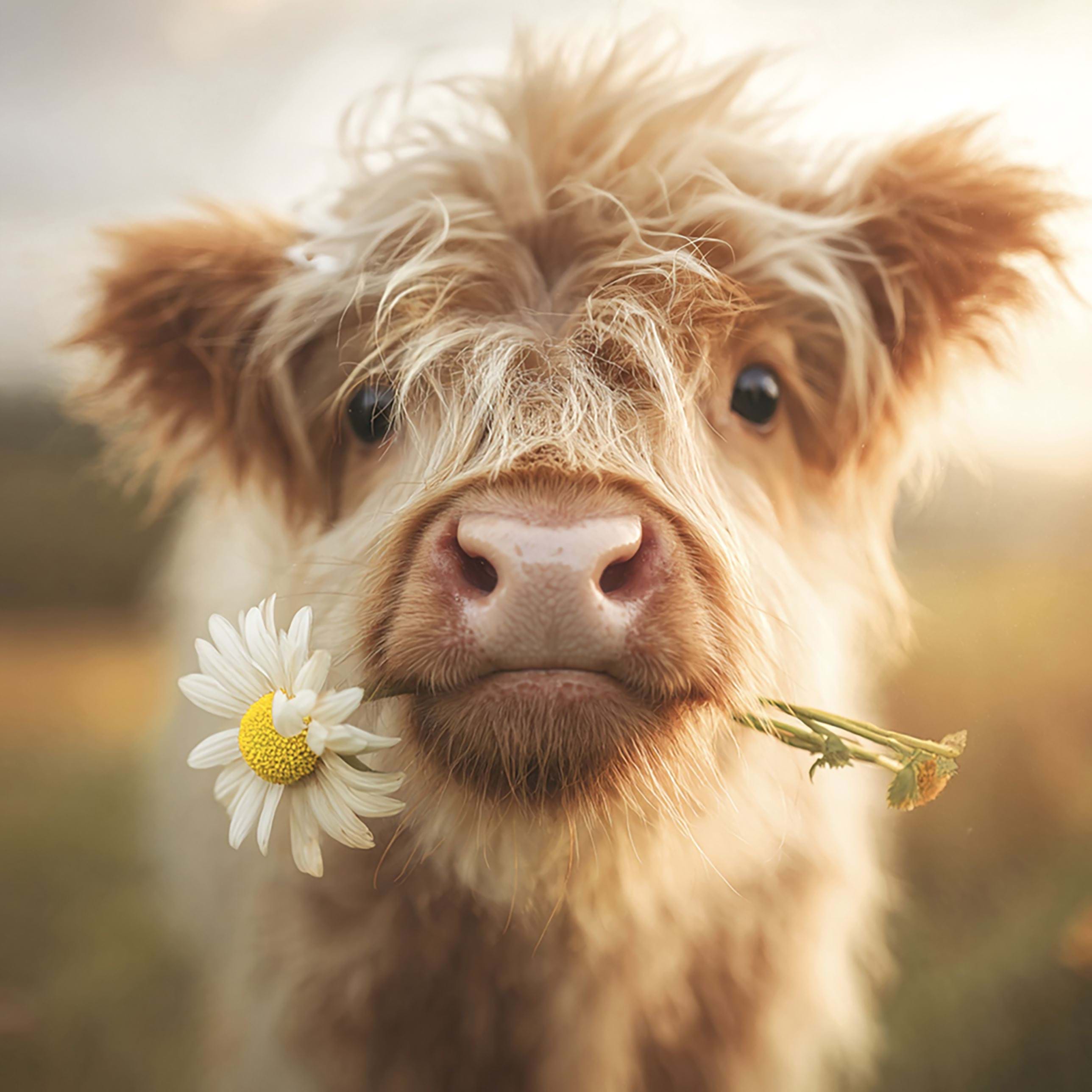Highland Cow Greeting Card