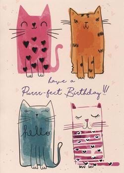 Cats Birthday Card