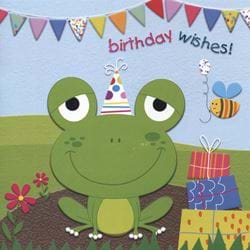 Frog Birthday Card
