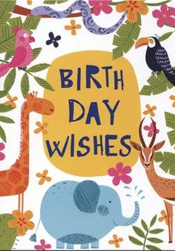 Animals Birthday Card
