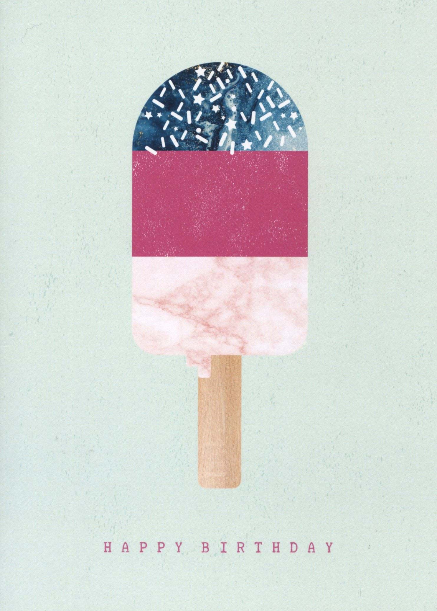 Ice Lolly Birthday Card