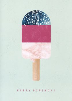 Ice Lolly Birthday Card