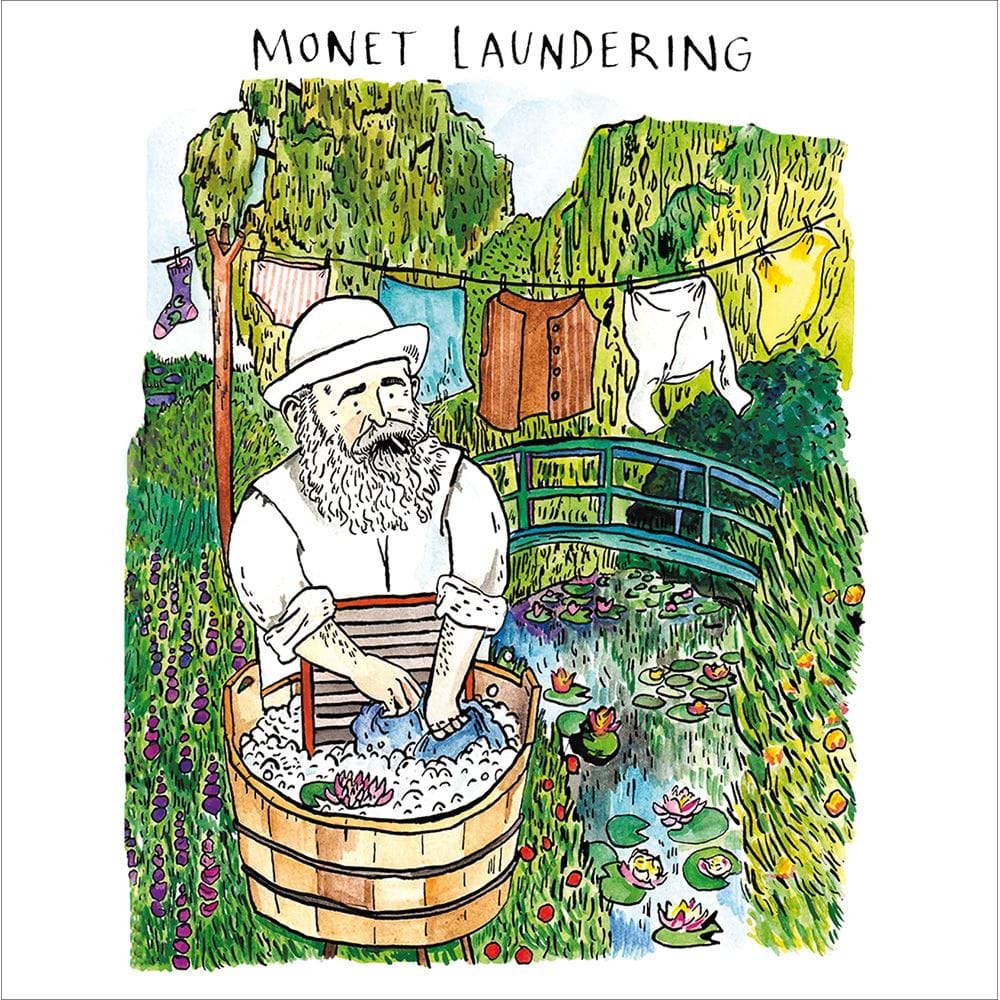 Monet Laundering Birthday Card