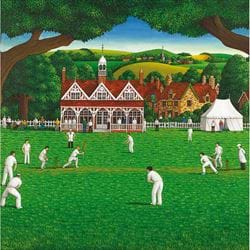 The Cricket Match Greeting Card