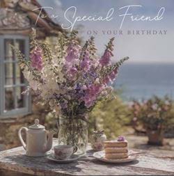 Tea and Cake Special Friend Birthday Card