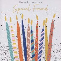Candles Special Friend Birthday Card