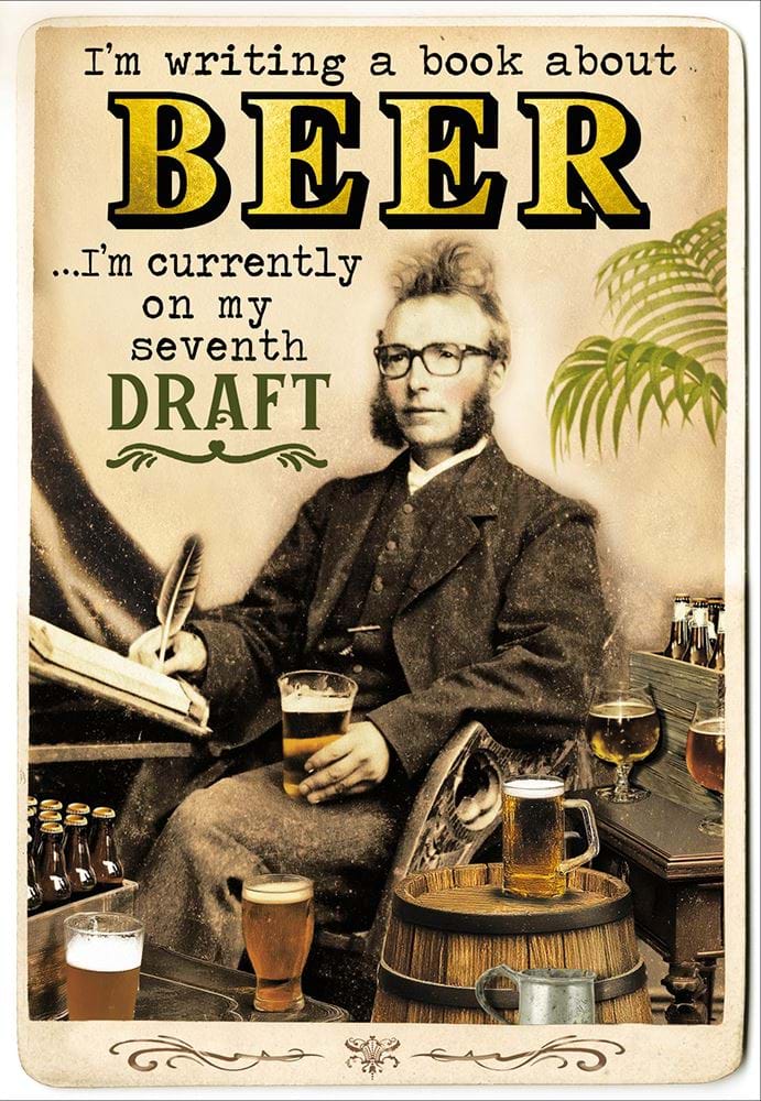 Book About Beer Birthday Card