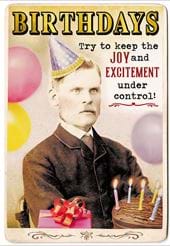 Joy and Excitement Birthday Card