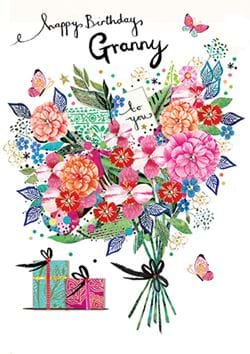 Bouquet Granny Birthday Card