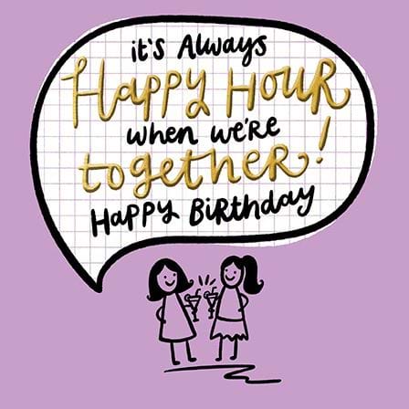 Happy Hour Birthday Card
