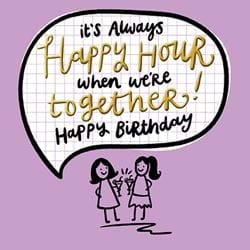 Happy Hour Birthday Card