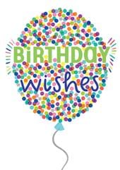 Spotted Balloon Birthday Card