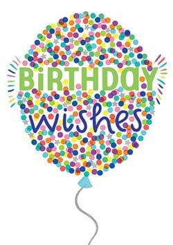 Spotted Balloon Birthday Card