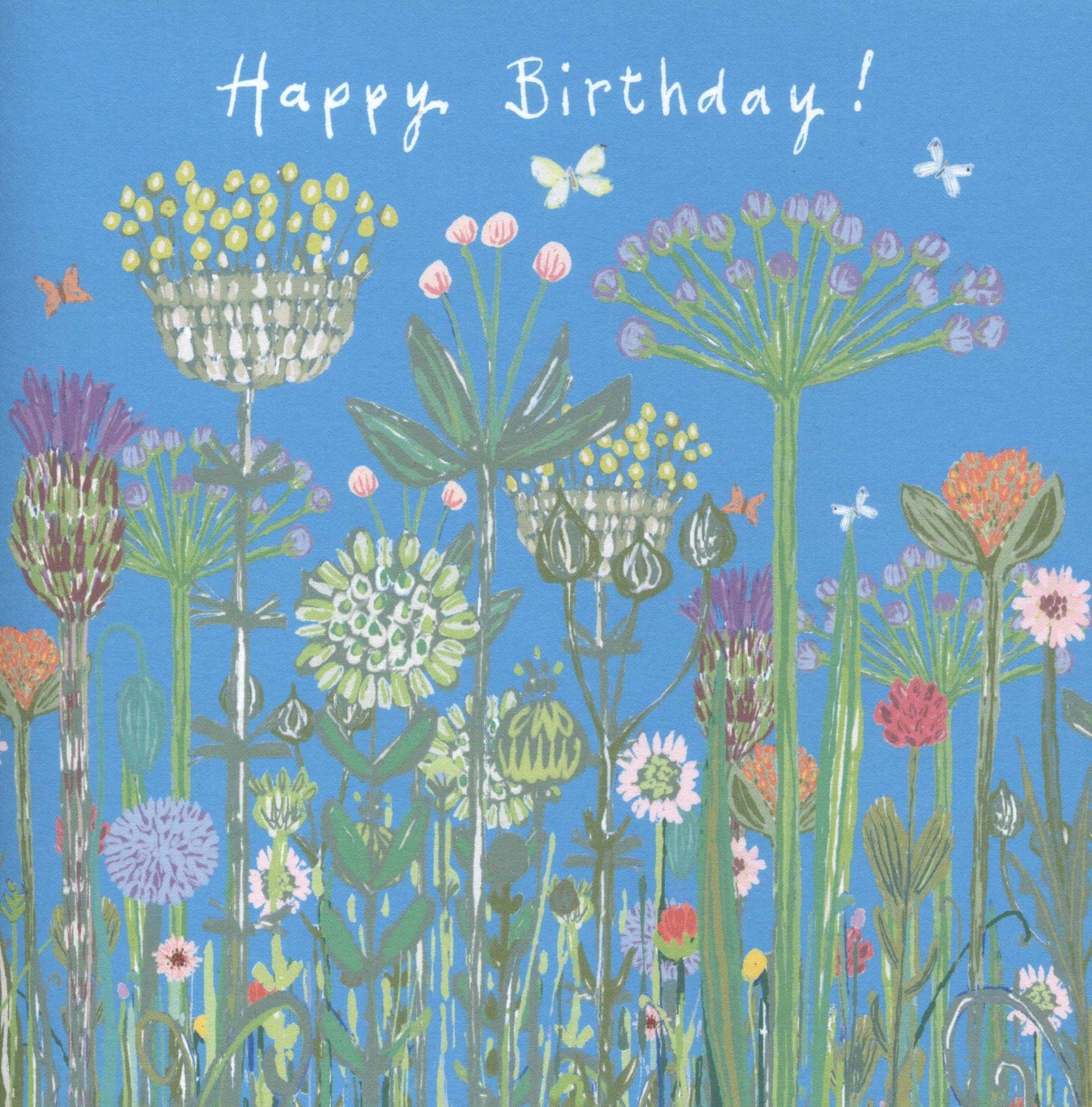 Wildflowers Birthday Card
