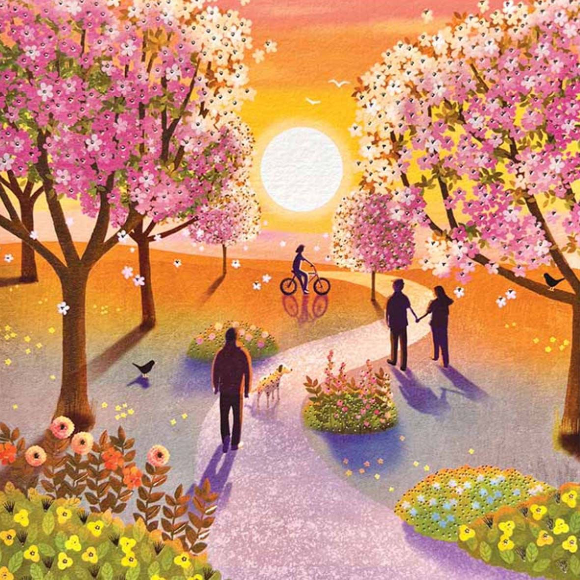 Park Walk Greeting Card