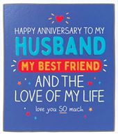 Love of My Life Husband Anniversary Card