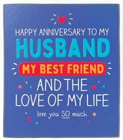 Love of My Life Husband Anniversary Card