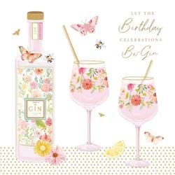 Gin Birthday Card