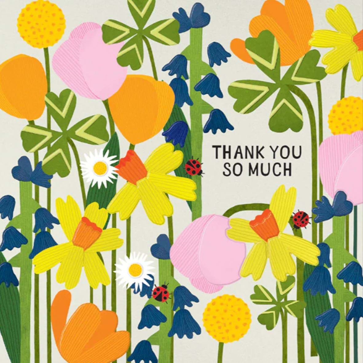 Spring Blooms Thank you Card