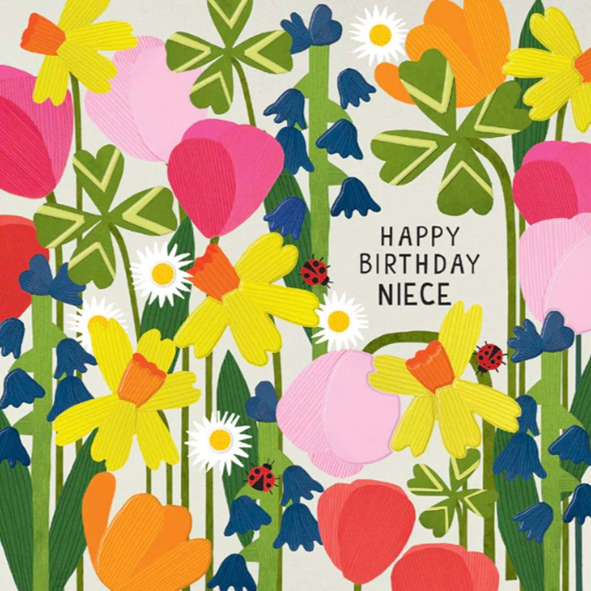 Spring Blooms Niece Birthday Card