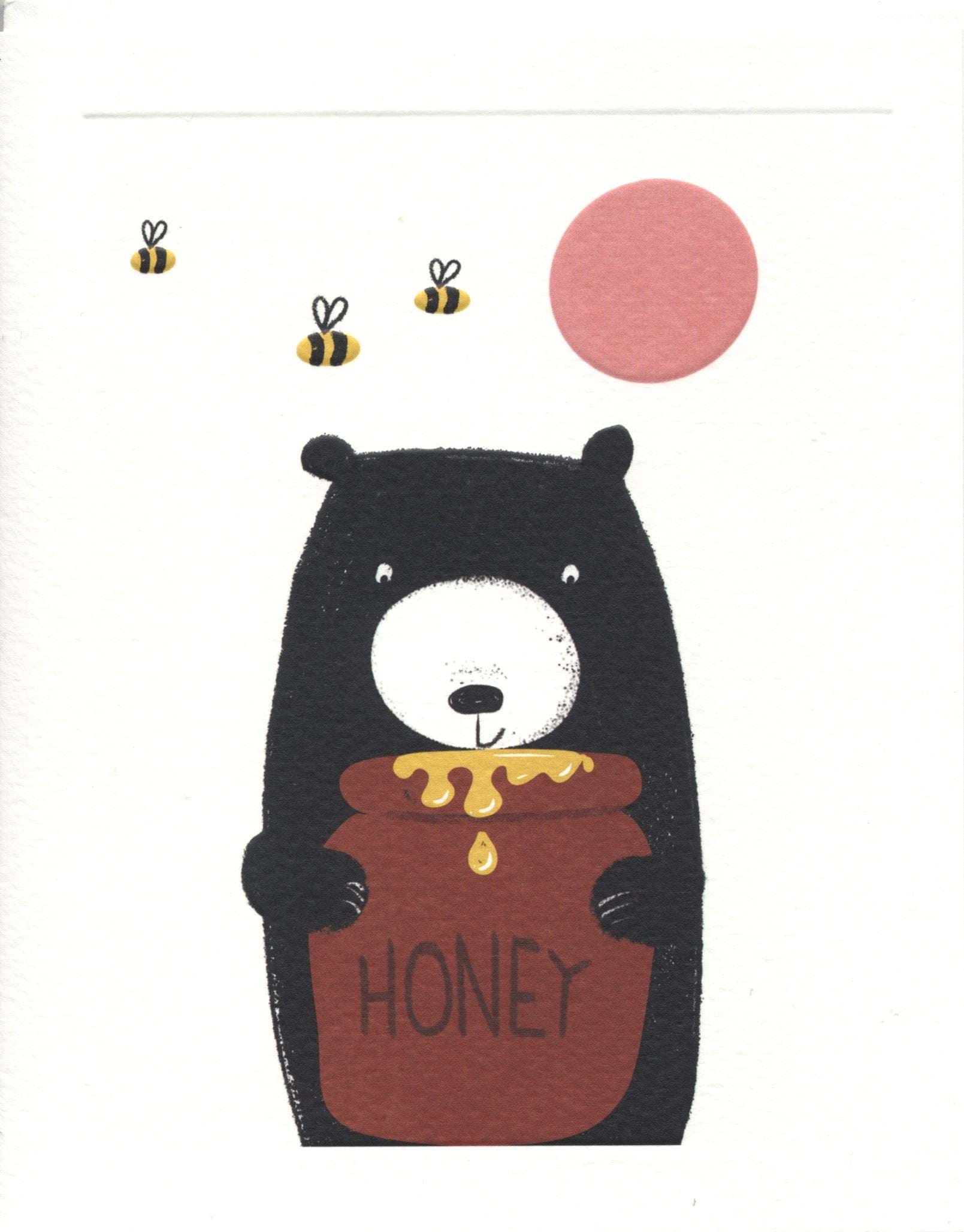 A Bears Honey Greeting Card