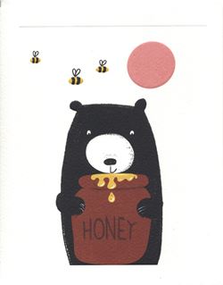 A Bears Honey Greeting Card