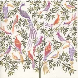 Exotic Birds Greeting Card