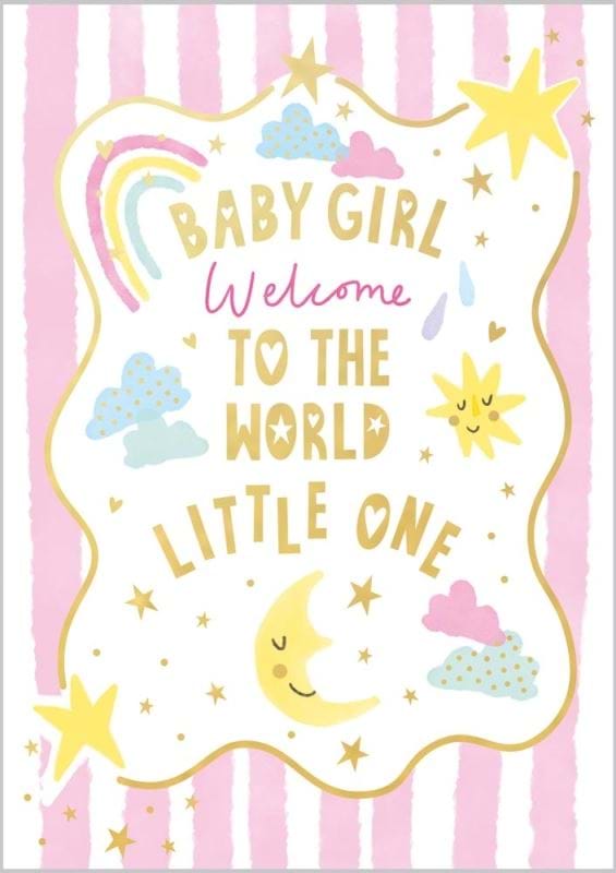 Little One New Baby Girl Card