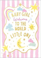 Little One New Baby Girl Card