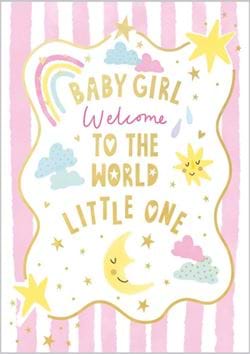 Little One New Baby Girl Card