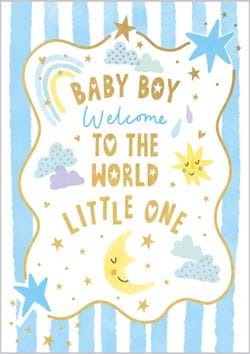 Little One New Baby Boy Card